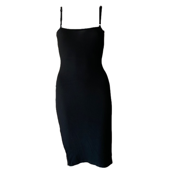 Dresses & Skirts - Black cut out halter dress XS New